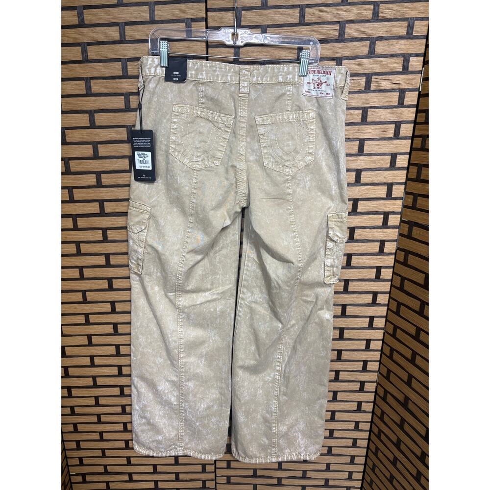 True Religion Tan Bobbi Low Rise Baggy Pants Size 29